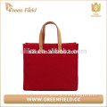 Hot sale Custom Environment Friendly red felt shopping tote bag